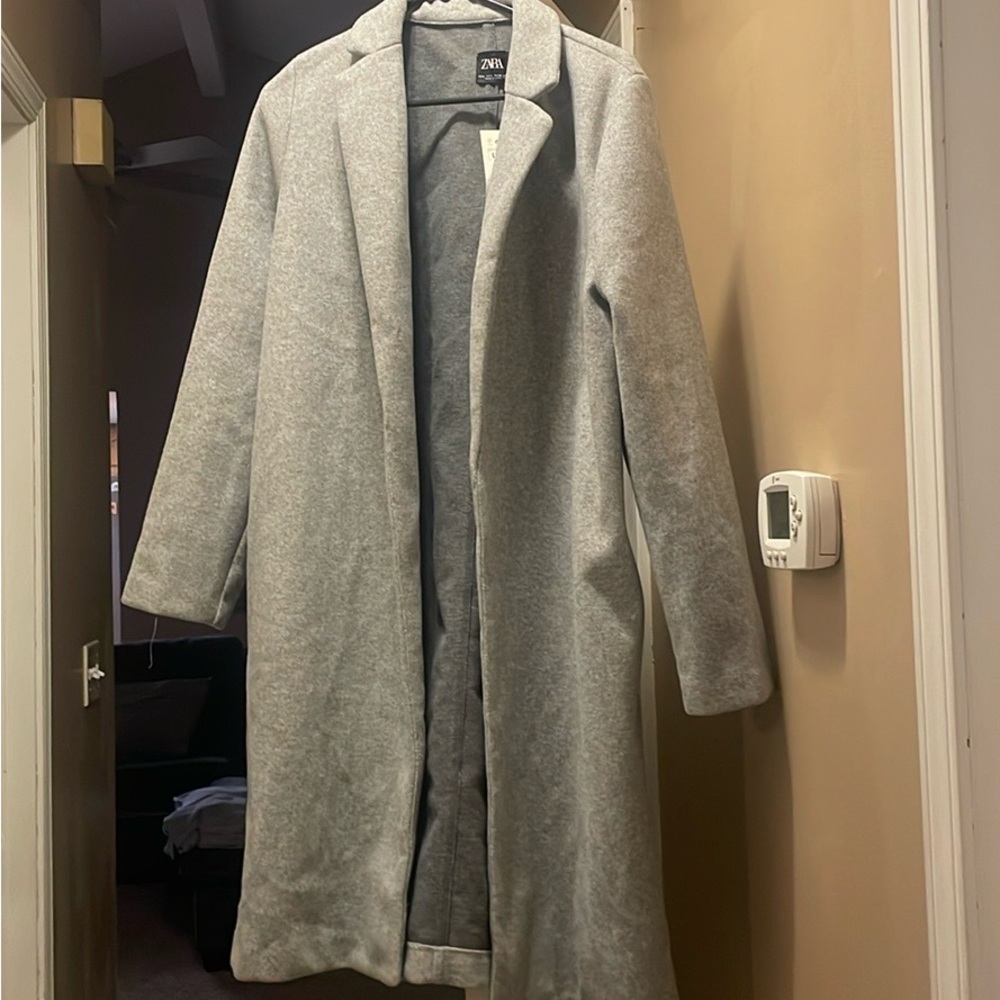 Zara Light Gray Overcoat